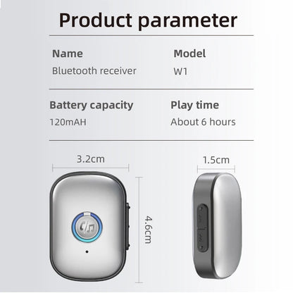Bluetooth 5.3 Audio Receiver AUX 3.5mm Jack Stereo