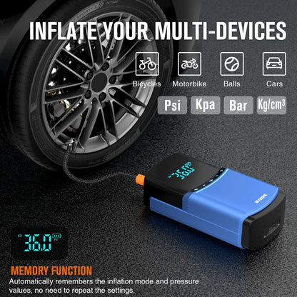 BUVAYE 4 in 1 Car Jump Starter Air Pump 1