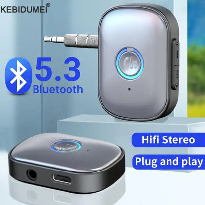 Bluetooth 5.3 Audio Receiver AUX 3.5mm Jack Stereo