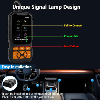 V520 Automotive Diagnostic Scanner OBD 2