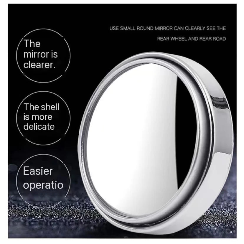 2Pcs 360 Degree Adjustable Blind Spot Mirror