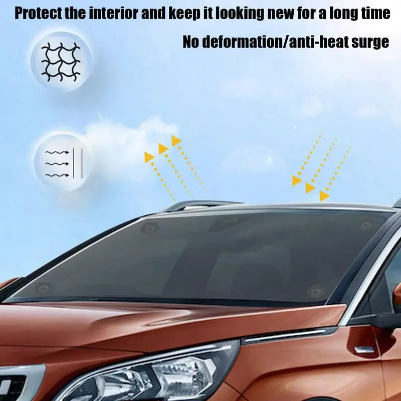 Car Windshield Sun Shade Retractable Roller
