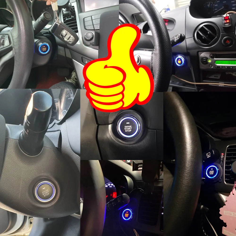 Remote starter car alarm with AutoStart smart system