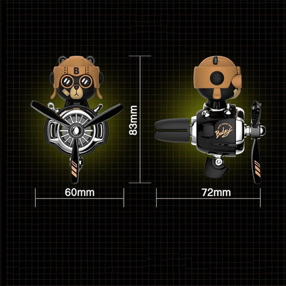 Shaking Head Helicopter Vent Clip Decoration