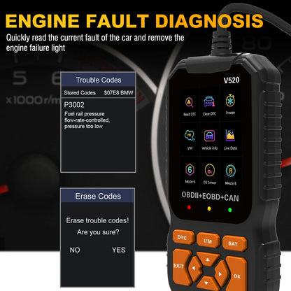V520 Automotive Diagnostic Scanner OBD 2