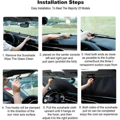 Retractable Car Sunshade Heat Protection