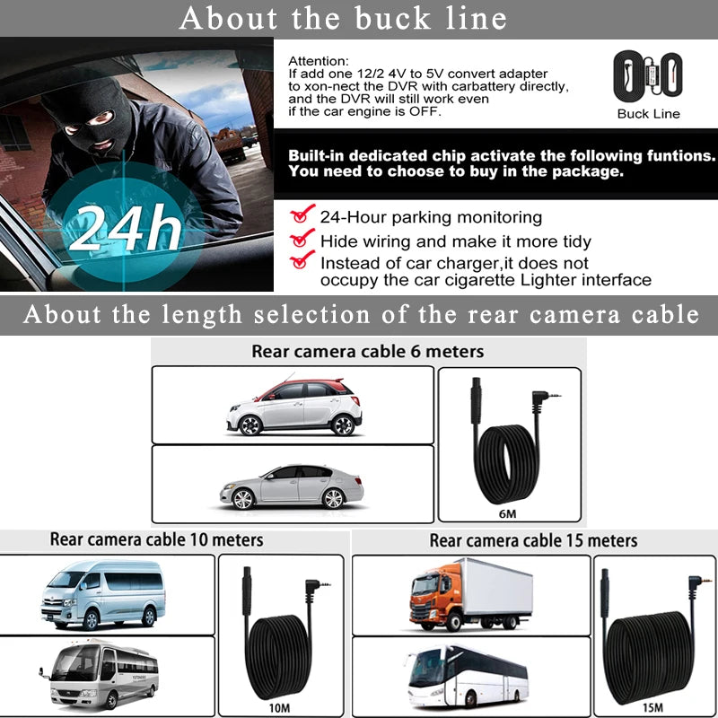 Touch Screen Video Recorder Rearview 10" Mirror Dash Cam Front and Rear