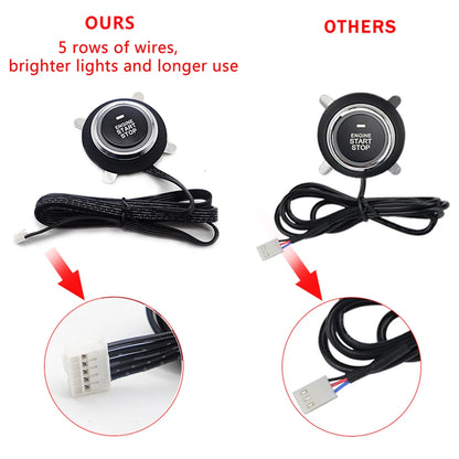 Remote starter car alarm with AutoStart smart system