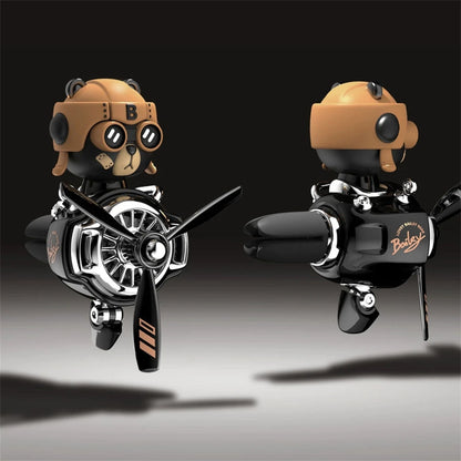 Shaking Head Helicopter Vent Clip Decoration