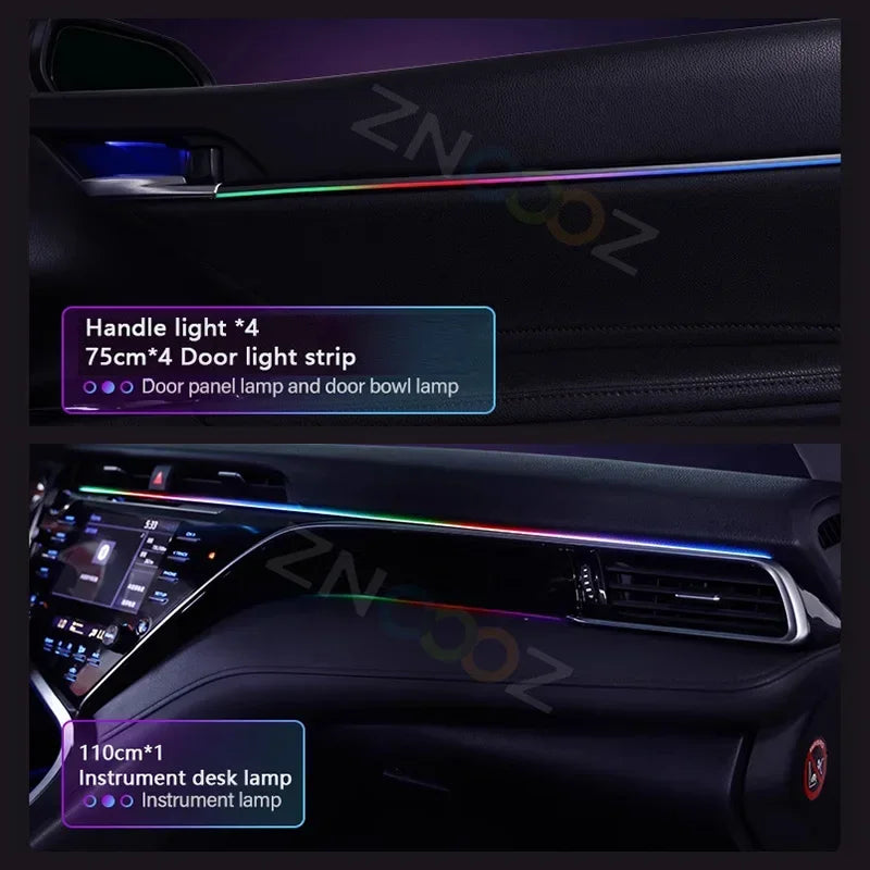 RGB 22in1 Car Interior Acrylic Car Ambient Lights