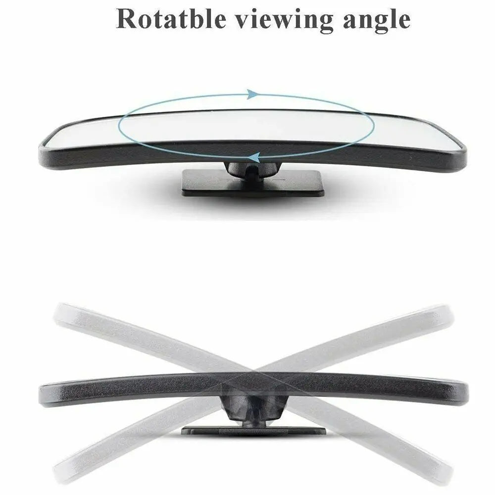 2Pcs Black Plastic Shell Glass Blind Spot