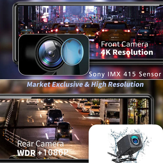 11.26 inch 4K 2160P Car GPS WIFI Mirror Dash Cam