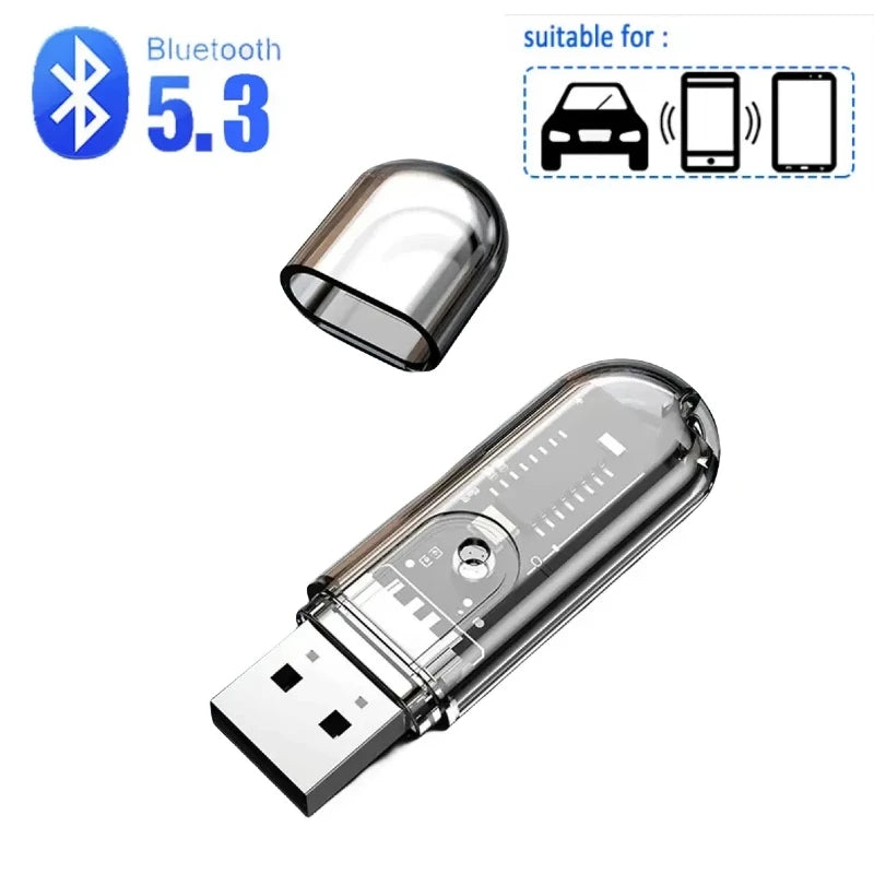 Mini USB Wireless Bluetooth 5.3 Adapter for Car