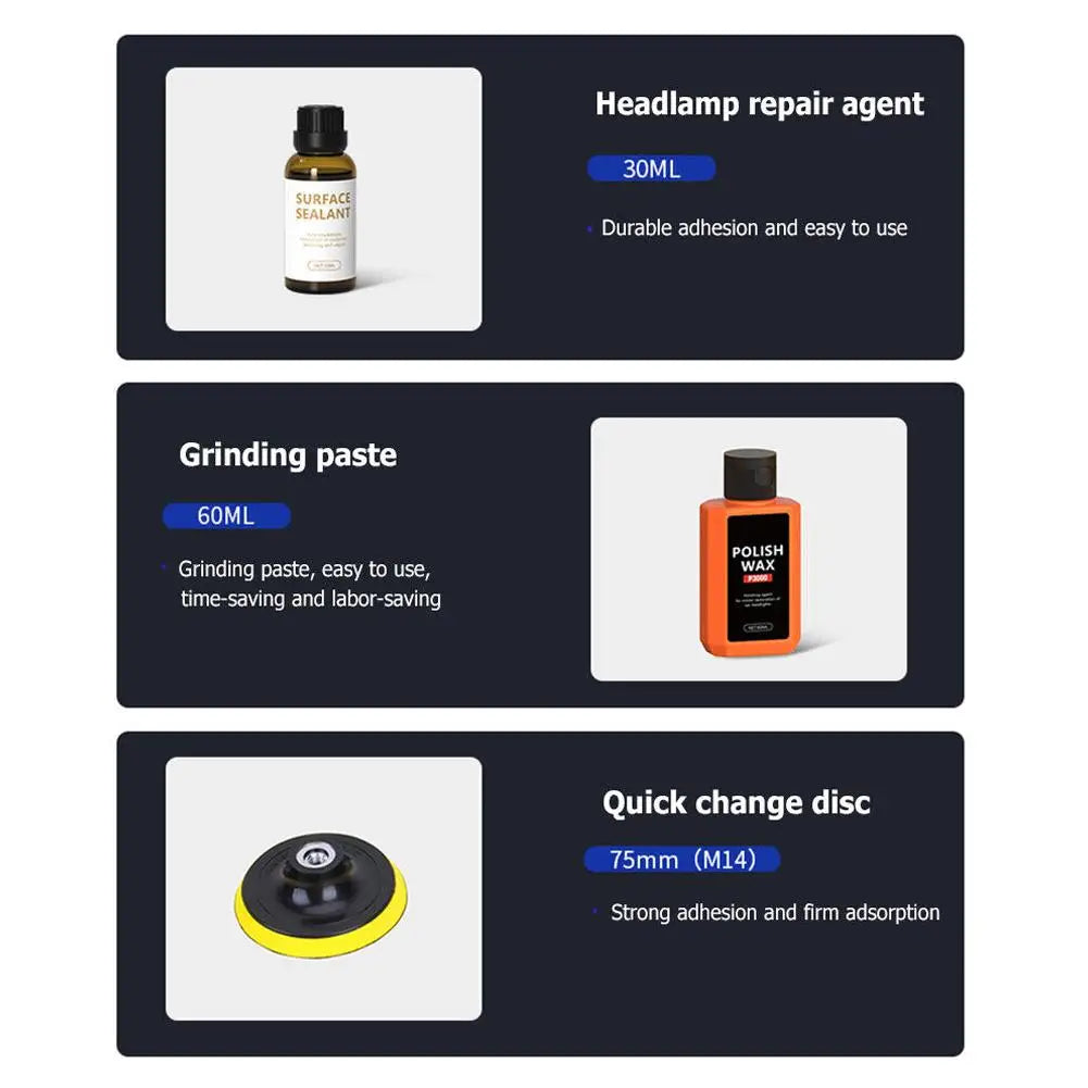 High-end Car Headlight Restoration Kit