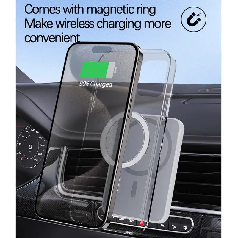 30W Magnetic Wireless Car Charger Phone Holder
