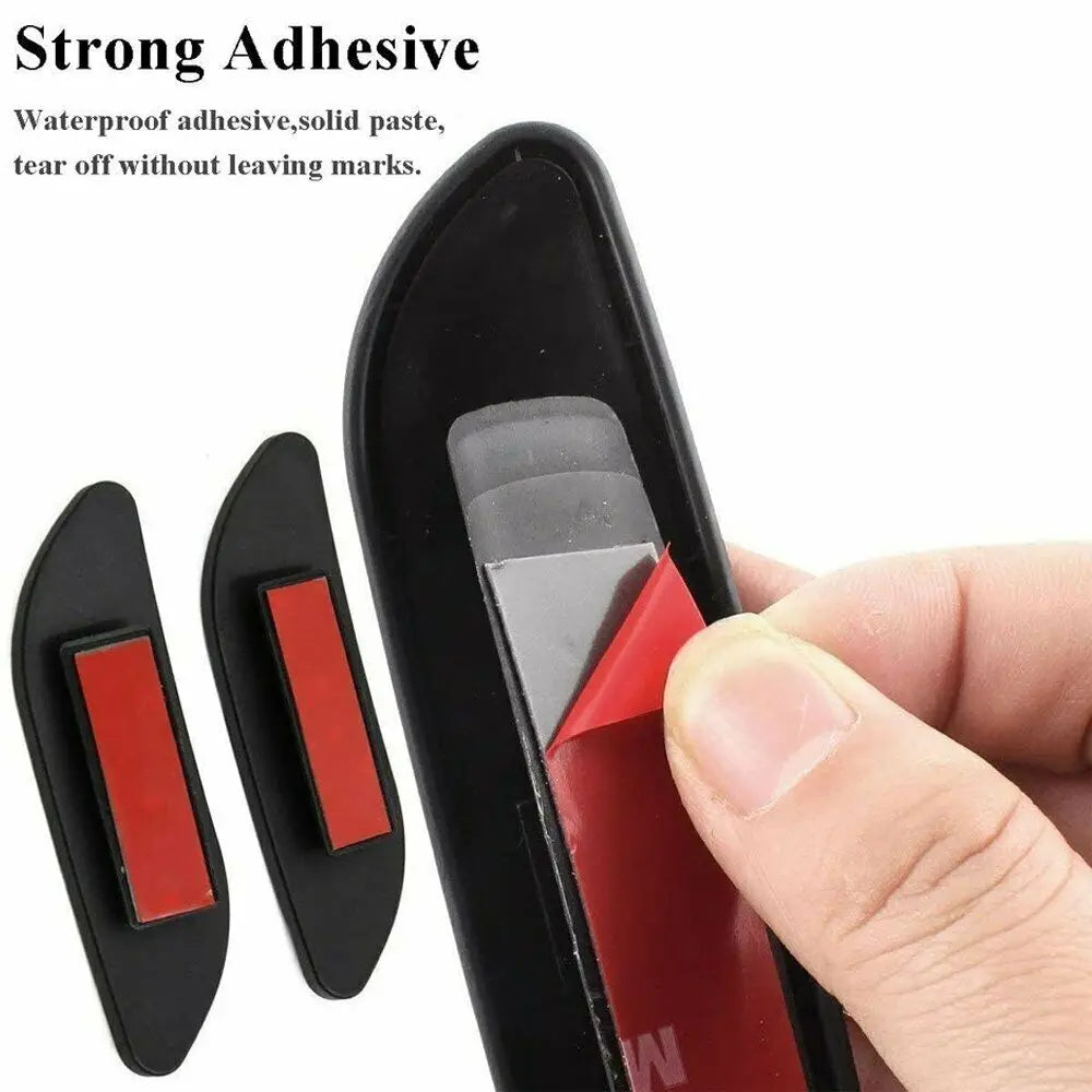 2Pcs Black Plastic Shell Glass Blind Spot